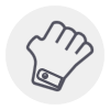 the glove icon to show the application of general working field