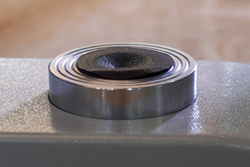 Digital softness analysis at SQG research center to measure safety glove ergonomic comfort and hand fatigue reduction.