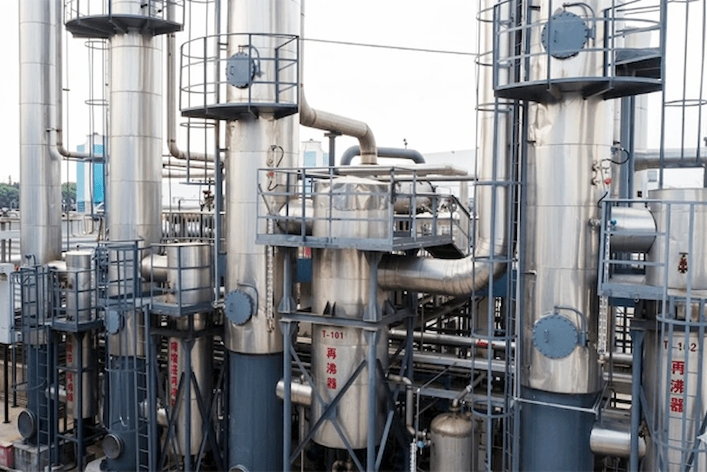 SQG’s industrial wastewater treatment system achieving 99% DMF recovery and zero liquid discharge, ensuring an infinite closed-loop of water and chemical reuse.