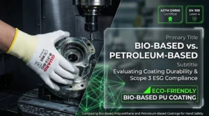 Featured cover of SQG whitepaper comparing the performance and ESG compliance of bio-based polyurethane versus petroleum-based safety glove coatings.