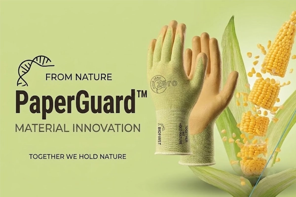 PaperGuard innovative paper fiber safety gloves featuring natural breathability and high industrial durability