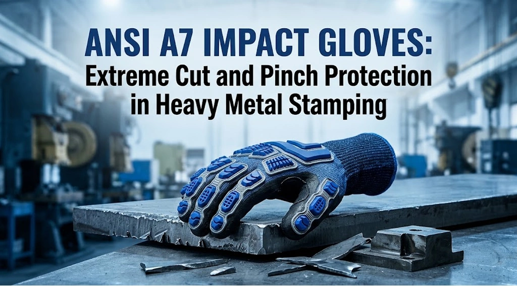 ansi a7 impact gloves featuring 18-gauge tekarmor liner and heavy duty cellular tpr armor