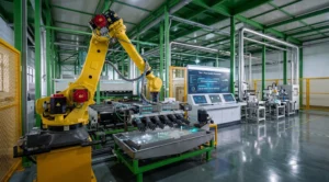 Automated multi-axis immersion line in a tier-1 plant for chemical glove manufacturing pinhole inspection