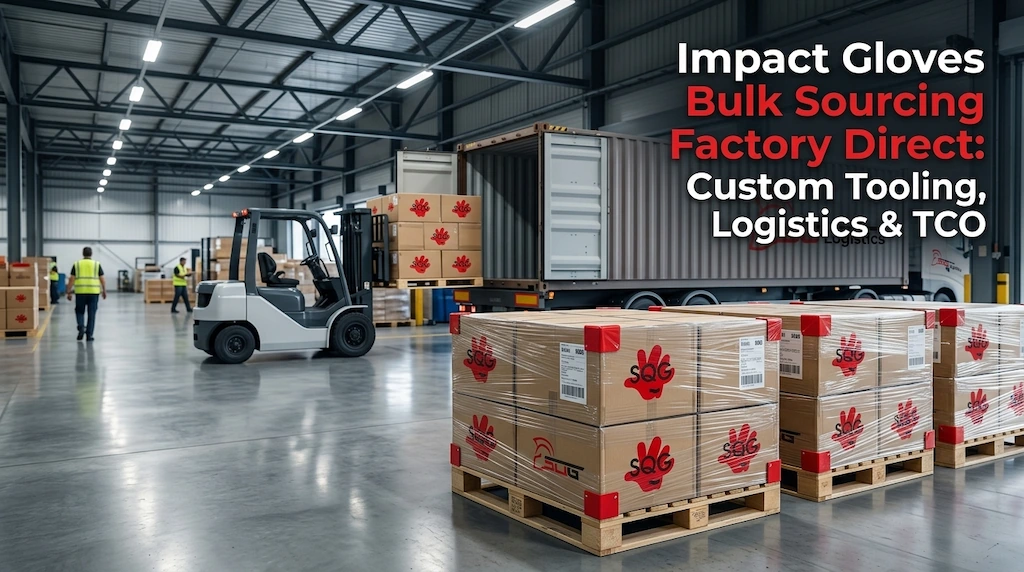impact gloves bulk sourcing factory direct featuring 40HQ container palletization and automated manufacturing